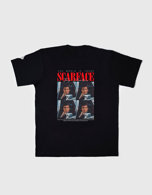 SCARFACE T-SHIRT - BLACK